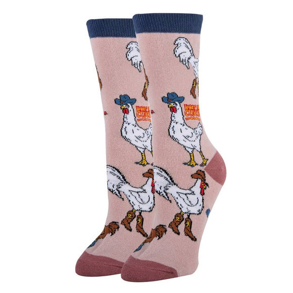 What the Cluck Socks | Funny Crew Socks for Women