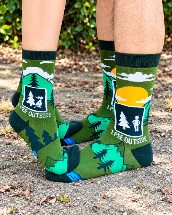 Pee Outside Socks