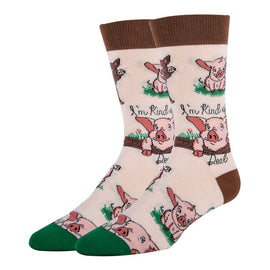 Pig Deal Socks | Funny Crew Socks for Men
