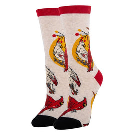 Always Cardinal Socks | Funny Crew Socks for Women