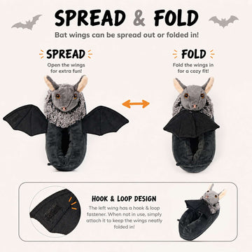 Dusk the Bat Slippers