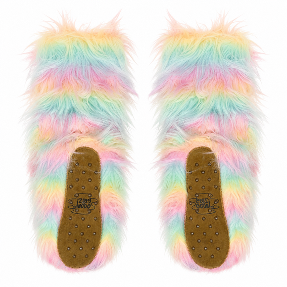Calcetines con pantuflas de unicornio funky