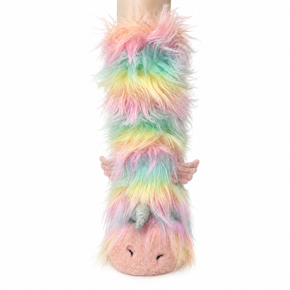 Calcetines con pantuflas de unicornio funky