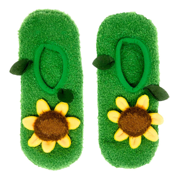 Sunflower Fuzzy Socks 