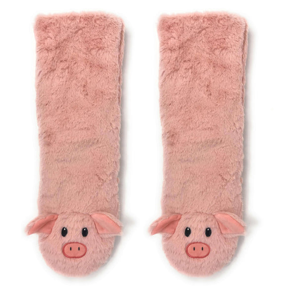 Le Piggy Plush Sherpa Slipper Socks for Women