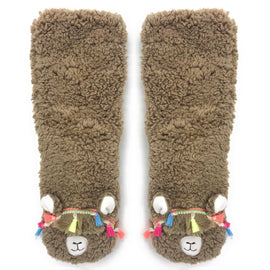Llama Call You Plush Slippers for Women
