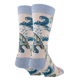 Turtle Breeze - Men's Crew Socks - 0