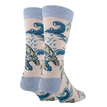 Turtle Breeze - Men's Crew Socks - 0