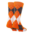 Tennessee Argyle Orange Socks| Funny Crew Socks for Men