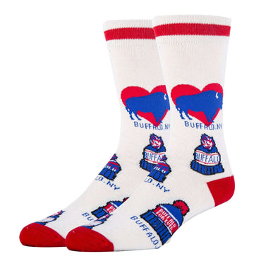 Buffalo NY Socks| Funny Crew Socks for Men