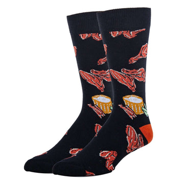 Buffalo Wings Socks| Funny Crew Socks for Men