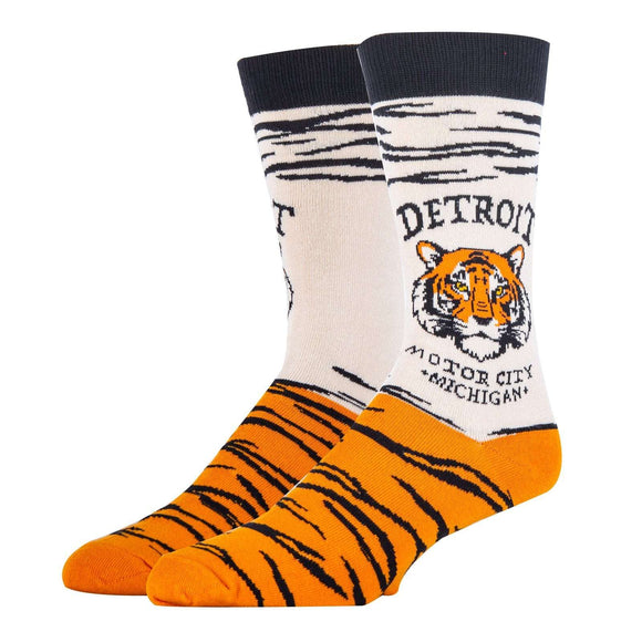 Detroit Michigan Socks| Funny Crew Socks for Men