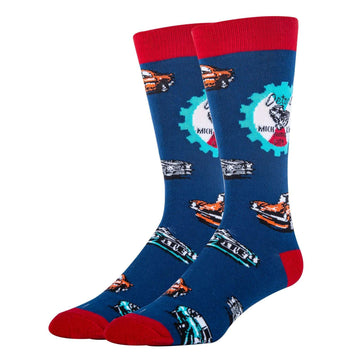 Motor City Socks| Funny Crew Socks for Men