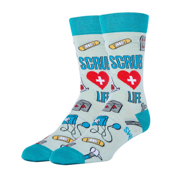 Scrub Life - Men's Crew Socks