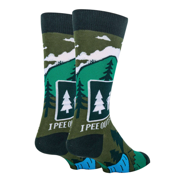 Pee Outside Socks
