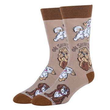 Shih Tzu Not Socks| Funny Crew Socks for Men