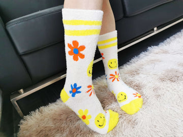 Happy Times Fuzzy Socks - 0
