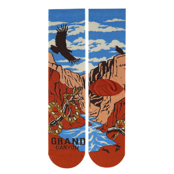 Grand Canyon Views Socks | Funny Crew Socks for Women