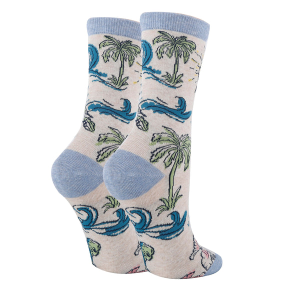 Turtle Breeze - Women's Crew Socks