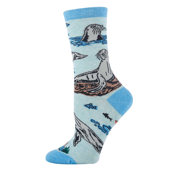 Sea Lion - Women's Crew Socks