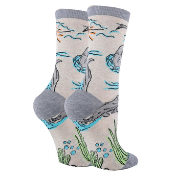 Dolphin Views - Women's Crew Socks - 0