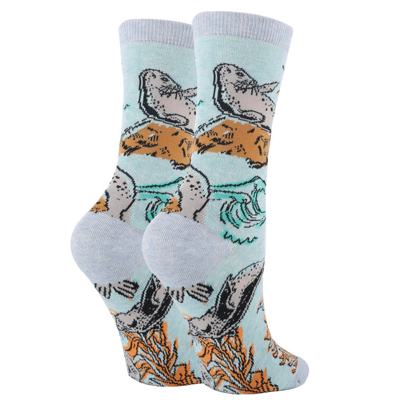 Harbor Seal - Women's Crew Socks