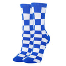 Checker Royal Socks| Funny Crew Socks for Women