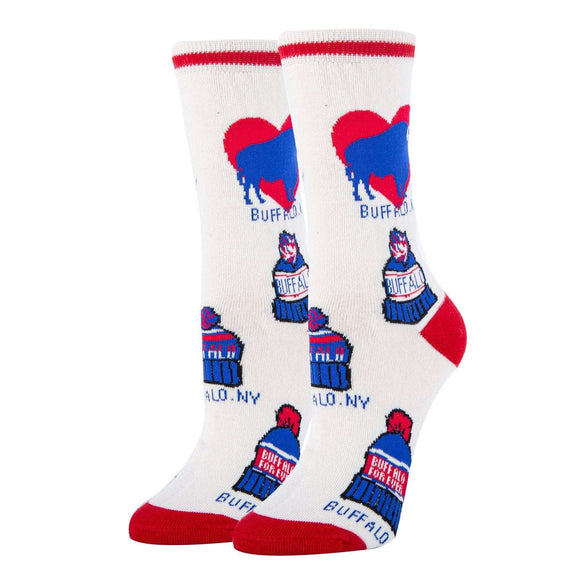 Buffalo NY Socks| Funny Crew Socks for Women