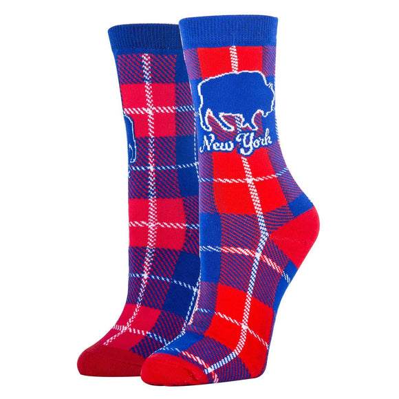 Buffalo Plaid Socks| Funny Crew Socks for Women