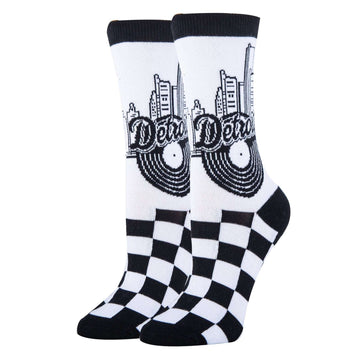 D-TOWN Socks| Funny Crew Socks for Women
