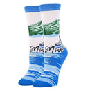 Minnesota View Socks| Funny Crew Socks for Women