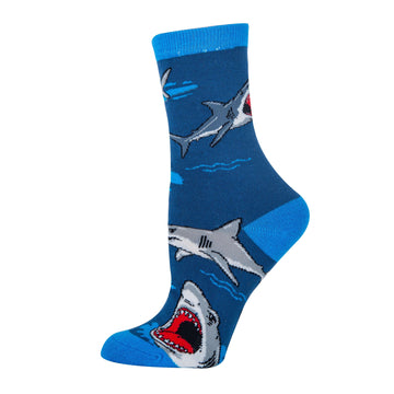 Shark Love - Women's 3D Pop Crew Socks