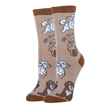 Shih Tzu Not Socks| Funny Crew Socks for Women