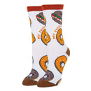 Bagel Socks| Funny Crew Socks for Women