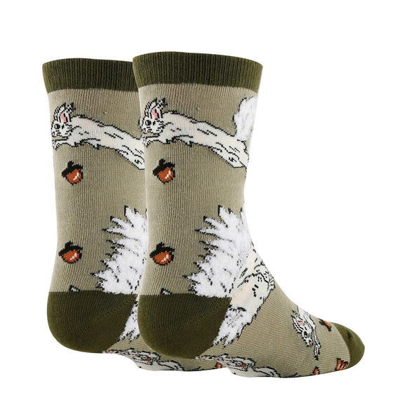 White Fox Squirrel Socks