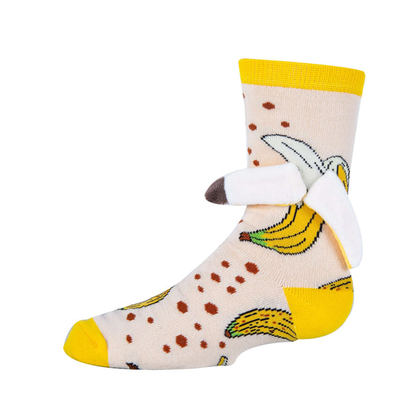 Banana Nana - Kids' 3D Pop Crew Socks
