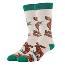Daddy Moose Socks | Funny Crew Socks for Men