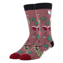 Cloud Wine Socks | Funny Crew Socks for Men
