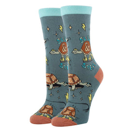 Slow & Steady Socks | Funny Crew Socks for Women