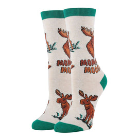 Mommy Moose Socks | Funny Crew Socks for Women