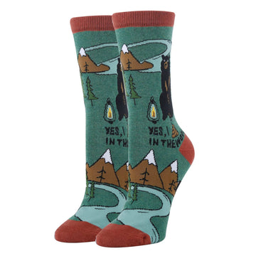 Bear Poop Socks | Funny Crew Socks for Women