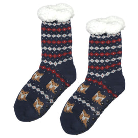 Foxy N Around Sherpa Slipper Socks for Women