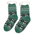 Penguin Dance Sherpa Slipper Socks for Women