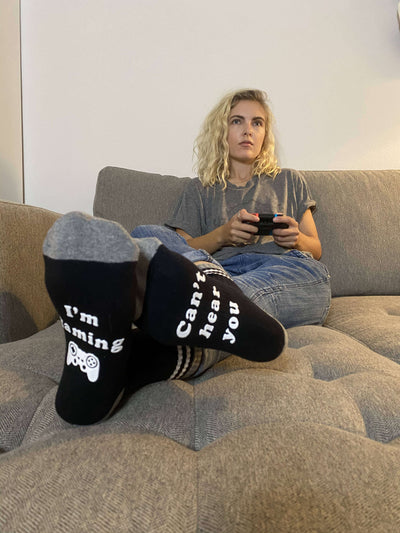 I'm Gaming, I Can't Hear You Socks - 0