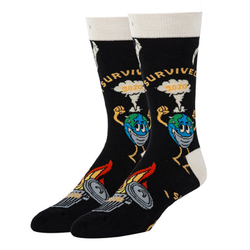 I Survived Socks | Funny Crew Socks For Men