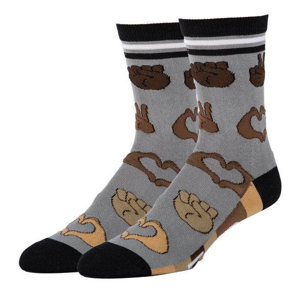 One Love Socks | Novelty Crew Socks For Men