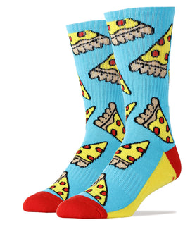 Pizza Party Athletic Socks | Novelty Socks For Men