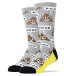 Men's Athletic Crew - Poop! Grey-1