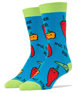 Its Getting Hot Socks | Food Crew Socks for Men