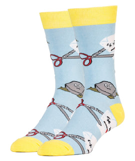 Rock Paper Scissors Socks | Novelty Socks For Men